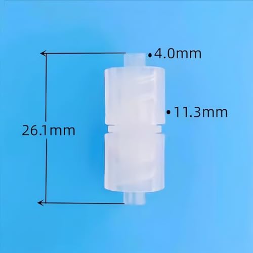 25pcs Fitting Luer Lock Adapter Coupler Male to Male PP Plastic for Laboratory Biochemical/Analytical Instruments, Food Machinery, Aquarium Equipment, Massage Equipment, Inkjet Printing