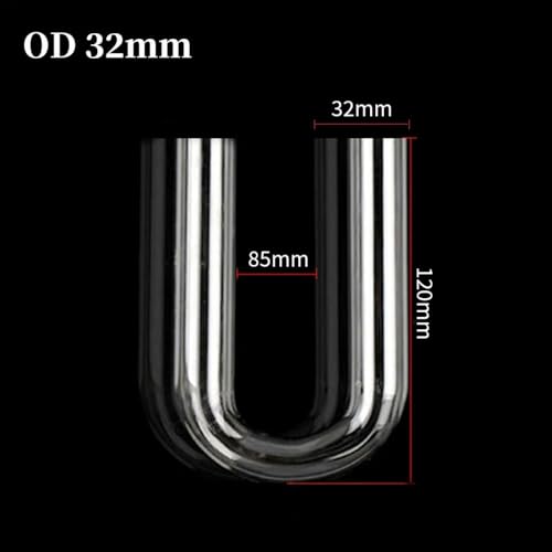 U-Shape Connector, 20~32mm Aquarium Fish Tank U-Shape Air Tube Fittings Acrylic Pipe(O.D 32mm,1Pc) - color: O.d 32mm, size: 1Pc