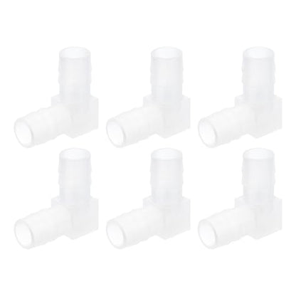 uxcell 3/8" 90 Degree Elbow Hose Barb, 6pcs L-Shaped Aquarium Air Valve Connector Tubing for Fish Tank Pond Air Line - size: 3/8 Inch