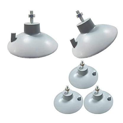 4 PCs French Fry Suction Cup Feet Commercial Suction Cup Feet with Screws for Industrial Commercial French Fry Cutter (Gray) - color: Gray