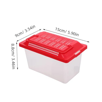 BESPORTBLE Portable Fish Tank Handheld Turtle Box for and Pets Lightweight Leakproof Transport Container for Outdoor Adventures and Travel