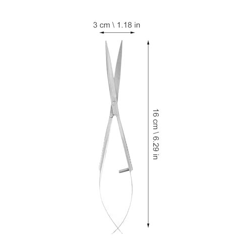 Aquarium Water Grass Stainless Steel Spring Action Curved Aquatic Plant Tongs Fish Tank Landscaping Tools for Aquarium Embroidery