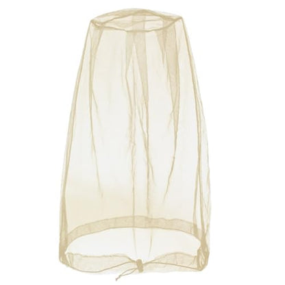 Practical Head Covers with Fine Density Mesh Antibug Head Net for Women Men Unisex Hiking Camping Fishing Accessories Gnat - color: Beige Top