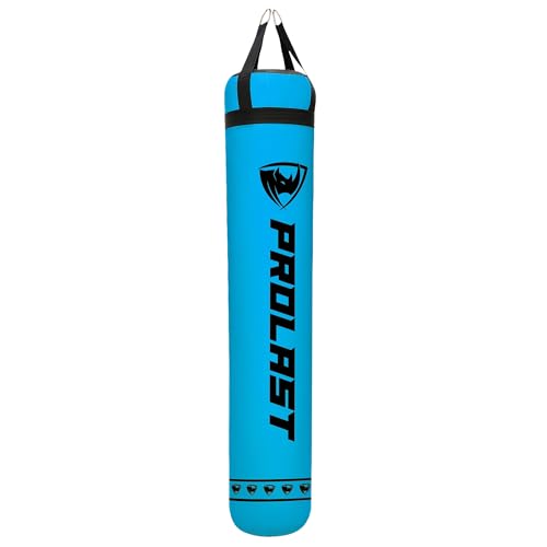 Heavy Punching Kicking Bag for Adults, Boxing, MMA, Martial Arts, Muay Thai, Strength Training Equipment, Filled/Unfilled, 6ft, 150 lbs, Special Edition Logo - color: Blue / Black, size: Unfilled