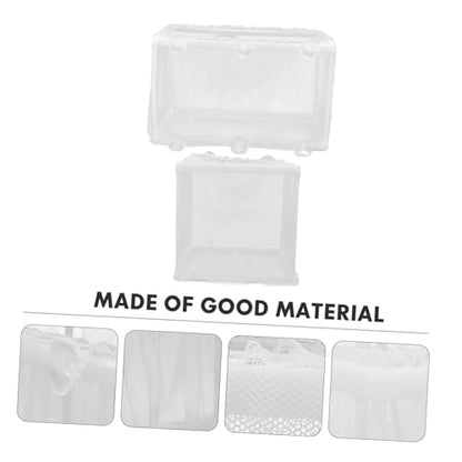 ORFOFE 2pcs Fish Breeding Net Mesh Hatchery Fishing Net for Aquarium Fish Separation for Tanks Non- and Practical Design