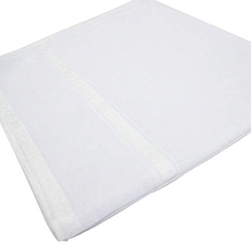 HOMELEX Keffiyeh Arab Head Scarf for Men Sheikh Muslim Turban Saudi Dubai Headwear - color: White-q