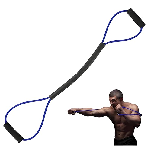 𝐇𝐀𝐍𝐒𝐘𝐃𝐎𝐍𝐍𝐘 Boxing Resistance Bands for Explosive Strength and Speed Training - Enhance Your Boxing Skills Anywhere, Anytime - color: Blue (25LB)