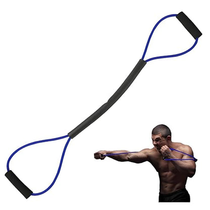 𝐇𝐀𝐍𝐒𝐘𝐃𝐎𝐍𝐍𝐘 Boxing Resistance Bands for Explosive Strength and Speed Training - Enhance Your Boxing Skills Anywhere, Anytime - color: Blue (25LB)