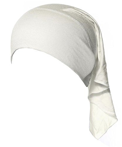 4 X Womens Muslim Mini Inner Hijab Caps Underscarf - color: Khaki+beige+camel+b
