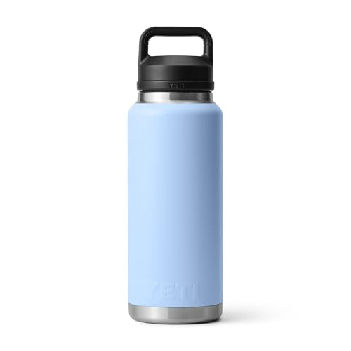 YETI Rambler 36 oz Bottle, Vacuum Insulated, Leakproof, Stainless Steel with Chug Cap - color: Big Sky Blue