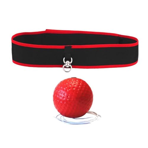 Boxing Reflex Ball Headband Adjustable Headband Boxing Gear Reflex Ball on String with Headband for Fitness MMA Kids Adults