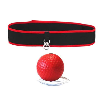 Boxing Reflex Ball Headband Adjustable Headband Boxing Gear Reflex Ball on String with Headband for Fitness MMA Kids Adults