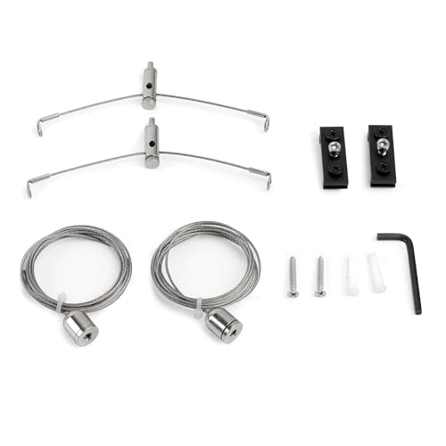 NICREW Reef Light Hanging Kit, 9.8 ft Long for HyperReef Gen 2 and NavaReef | Adjustable Hanging Height, Sliding Rail Multi-Light hanging for HyperReef Gen 2 only, 2 Hanging Kits and 2 Brackets Included