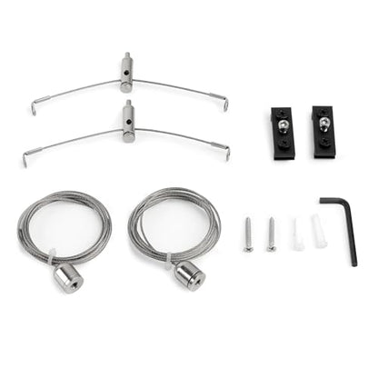 NICREW Reef Light Hanging Kit, 9.8 ft Long for HyperReef Gen 2 and NavaReef | Adjustable Hanging Height, Sliding Rail Multi-Light hanging for HyperReef Gen 2 only, 2 Hanging Kits and 2 Brackets Included