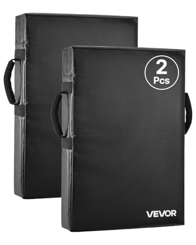 VEVOR PVC Step Over Dummy, High-Density Sponge Blocking Pad Equipment, Heavy Duty Tackle Dummies with Handles, Great for Footwork Drills Sports Training Practice - size: 2PC 24*16inch Blocking Pad