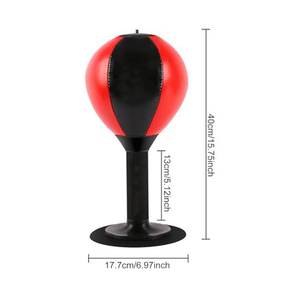 Desktop Punching Bag with Suction Cup, Upgraded Spring Desk Punching Rage Bag Stress Buster Boxing Ball Funny Stress Relief Gift Heavy Duty Stress Relief Ball for Kids