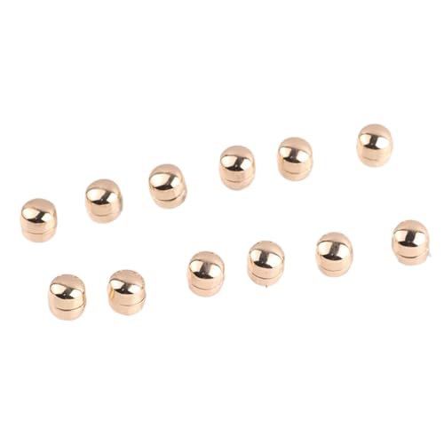 12pcs Magnetic Buttons For Clothing,hijab Magnetic Pins Multi-Purpose Pinless Fasteners For Muslim Wedding Gift Women - color: A-gold