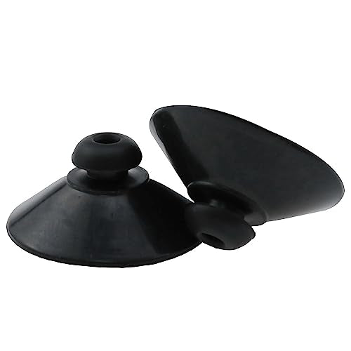 Fish Tank Suction Cup Clips Black Sucker Clips Aquarium Suction Cup Clips Fish Tank Attachments for Tank Pump, Overhead Line Tube,etc. （28mm/1.1inch）-12PCS