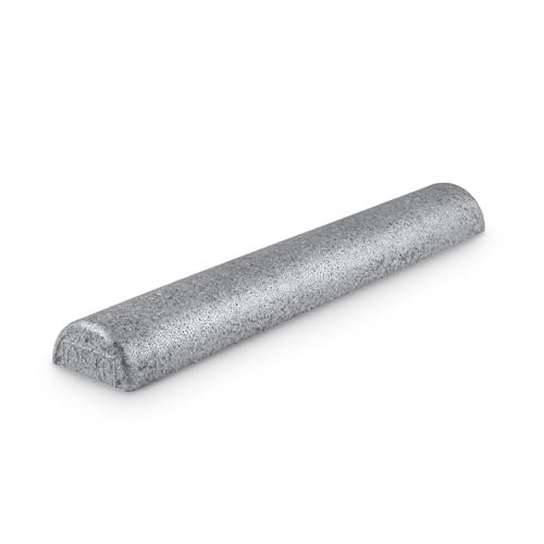 OPTP Silver AXIS Moderately Firm Foam Roller – Half-Round, Silver, 36" x 3" | Moderate density for sports medicine, physical therapy, Pilates, yoga, trigger point myofascial release, Heat-molded EPP foam - size: Silver - 36" x 3" Half-round
