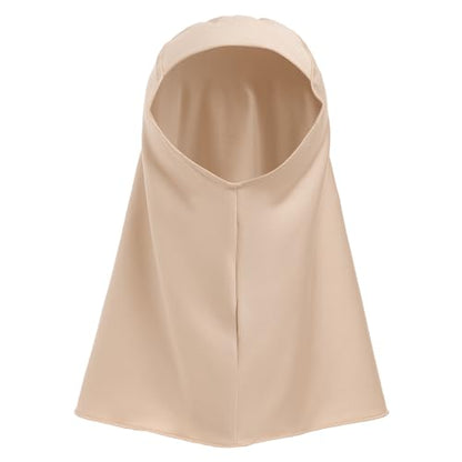 IWEMEK 2PCS Newborn Baby Girls Muslim Abaya Prayer Dress with Hijab Islamic Middle East Arab Dubai Robe Ramadan Eid Clothes - color: Champagne, size: 18-24 Months