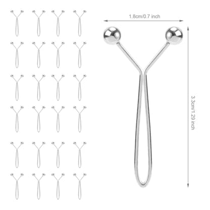 24pcs Hijab Pins for Women, Fashion Exquisite Shawl Scarf Clip Muslim Hijab Clips Safety Brooch Pin Buttons for Women Headscarf Wedding Dress Sweater Jewelry Accessories (Silver)