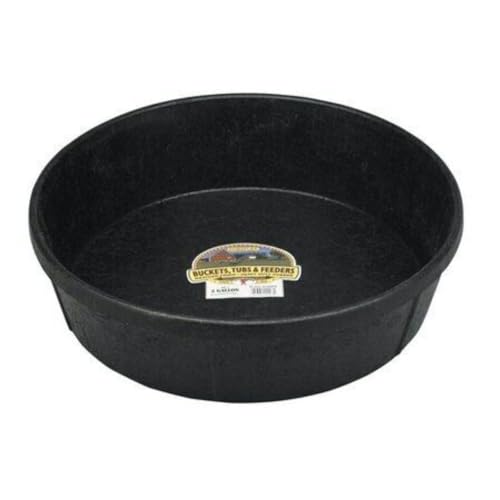 Little Giant® Heavy Duty Rubber Tub | Durable Rubber Feed Pan | Indoor & Outdoor Use | Rubber Feed Bucket | 4 Quarts - size: 4 quart