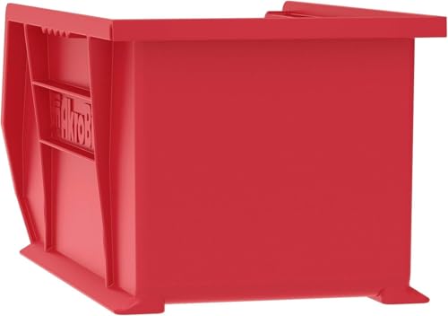 Akro-Mils 30240 AkroBins Plastic Storage Bins, 15"x8"x7", Red, 12-Pack - color: Red