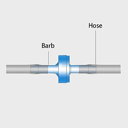 One Way Check Valve 3/8"(10MM) Hose Barb Non Return Ozone Resistance Plastic Valve for Water Fuel Oil Air Gas (Pack of 8) - size: 3/8 Inch, style: 8 Pcs