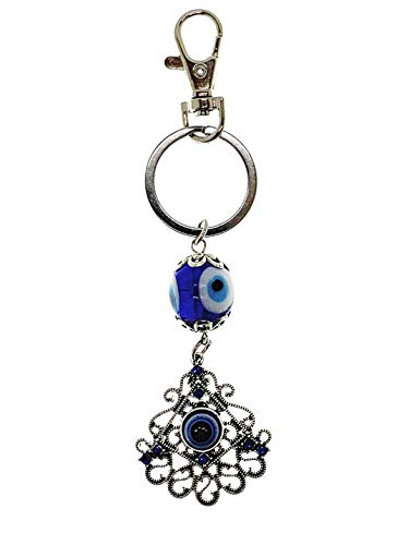 LUCKBOOSTIUM Evil Eye Keychain & Protection, Evil Eye Car Hanging Ornament, Rear View Mirror Accessories, Home Decor - color: Triangle 1