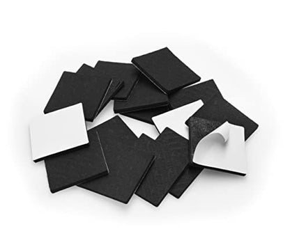Slipstick GorillaPads Non Slip Furniture Pads/Gripper Feet Floor Protectors (Set of 16) Premium 2 Inch Square Self Adhesive Rubber Pads for Furniture Legs, Black, CB153-16 - size: 2" Square x 16