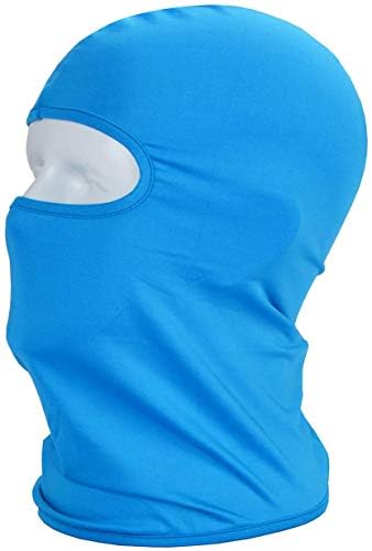 Balaclava Sun/uv face mask UPF 50+ ski mask Neck Gaiter face Scarf Outdoor Sports 3pack - color: Bluex3