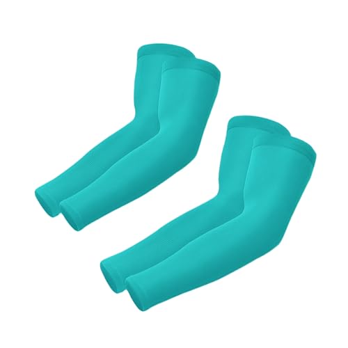 Arm Sleeves for Women Men Hand Cover Cooling Compression Arm Sleeve Tattoo Cover Up Sleeves to Cover Arm Warmers - color: Robin Egg Blue