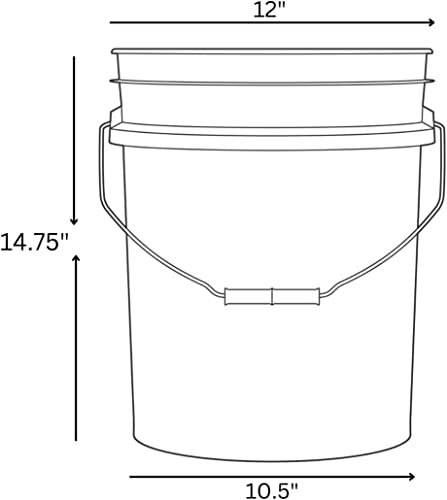 5 Gallon Purple Food Grade Plastic Bucket with Screw on Air Tight Lid- Made in USA (4)
