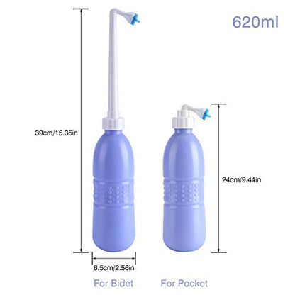 Portable Handheld Personal Bidet, On-The- Personal Hygiene Care, Travel Bidet with 620ML Water Capacity for Personal Cleansing Use