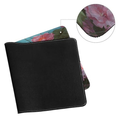 Large Size Gaming Mouse Pad Flamingo Love Flowers Desk Mat Non-Slip Base Waterproof Desktop Writing Pad for Office Home - color: Flamingo Love Flowers, size: 30x60cm