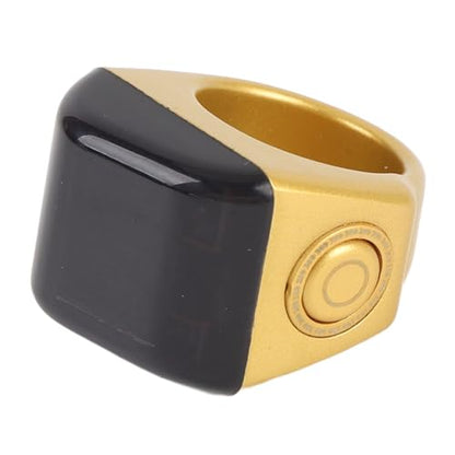 GLOGLOW Smart Tasbih Zikr Ring Digital Tasbeeh Counter Smart Ring with IP67 15-Day Battery Counts for Muslim Islamic Prayer Reminder - size: 20mm