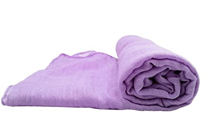 woogwin Women's Scarf Lady Light Soft Fashion Solid Shawl Wraps - color: Lightpurle