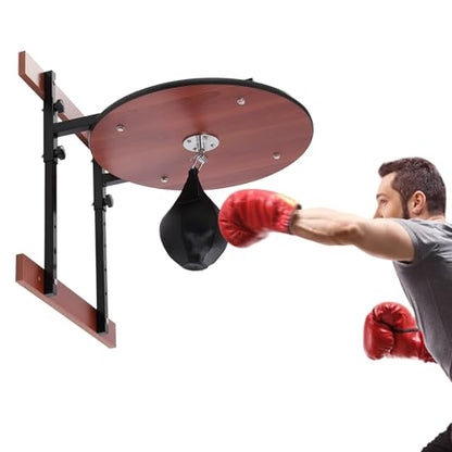 Wall Mounted Adjustable Speed Bag Platform Kit, Adjustable Height Boxing Speed Punching Ball, Professional Fitness Ball Boxing Reaction Training Equipment for Fitness, 25.39 * 22.83Inch