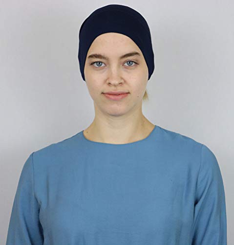 Modefa Islamic Turkish Women's Plain Solid Jersey Tube Hijab Bonnet Muslim Scarf Cap Bone Underscarf