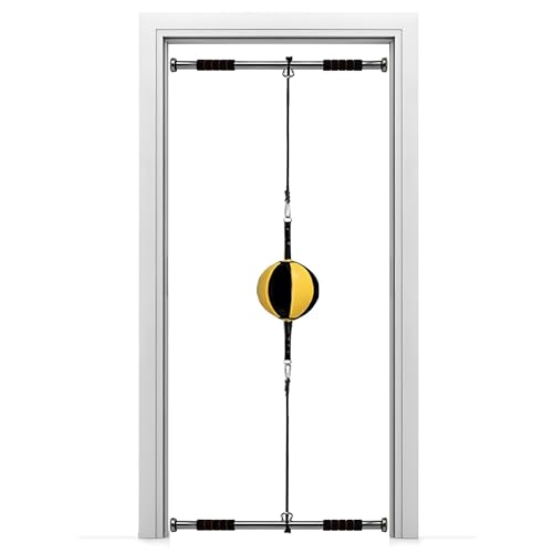 Doorway Punching Bags Wall Mount Boxing Bag Kit, Solid Reflex Bag, Speed Bag Hanging Boxing Equipment for Home Gym 32in Adjustable Cords, Stress Relief Exercise Equipment Boxing Striking
