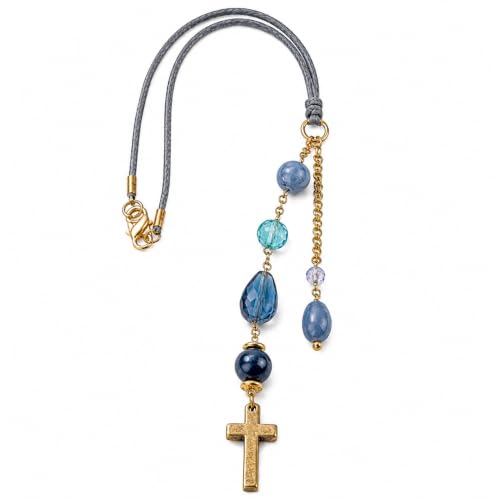 Blue Crystal Symbolic Pendant, Single Piece Ornament, Decorative Jewelry Accessory, Meaningful Symbol Gifts, Fashion Charm, Elegant Necklace Charm - color: Bule