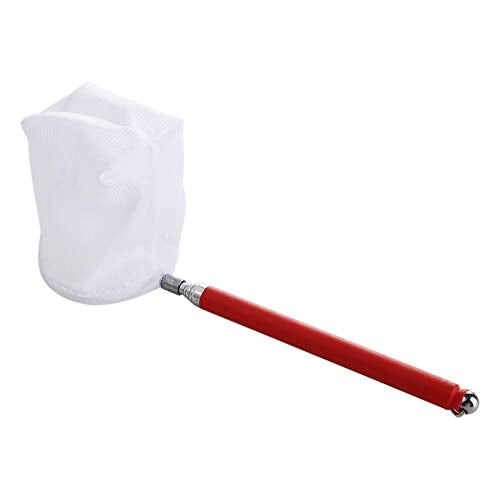 Retractable Aquarium Fish Net, Long Handle Fish Tank Fish Net, Fish Tank Cleaning Catching Net Fish Scoop Aquarium Supplies - size: round