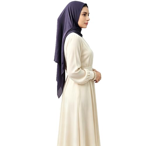 Premium Instant Hijab Scarf Cotton Hijabs For Women Soft Head Wraps, Ready to wear hijab, Abaya, Instant hijabs - color: Navy