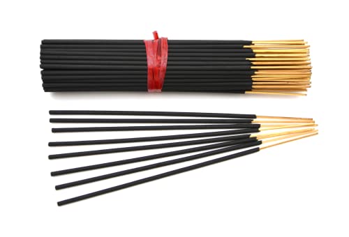 Egyptian Musk 이국적인 향 스틱 17.8cm(7인치) - 벌크 1번들 85~100개 스틱 - 천연 17.8cm(7인치) 오래 지속되는 아로마로 30~45분 동안 연소됩니다.