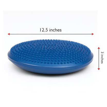 Ultimate Versatile 13" Latex-Free PVC Balance Disc Core Strengthening Tool for Home Gym, Fitness, Stability Training - Joint-Friendly Exercise Aid for Toning Muscles & Enhancing Workouts