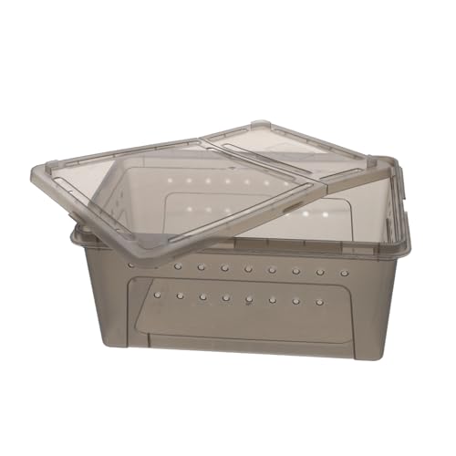 Plastic Reptile Breeding Box Feeding Container Ventilated Terrarium for Turtles Snakes Geckos and Insects Pet Supply for Comfortable Habitat