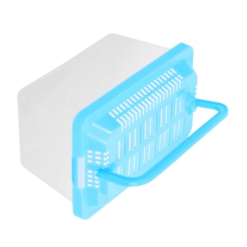 2pcs Portable Handheld Aquarium for Turtles and Pets Fish Tank Carrier for Travel Compact Design Ventilation for Safe Transport