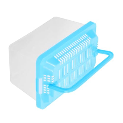 2pcs Portable Handheld Aquarium for Turtles and Pets Fish Tank Carrier for Travel Compact Design Ventilation for Safe Transport
