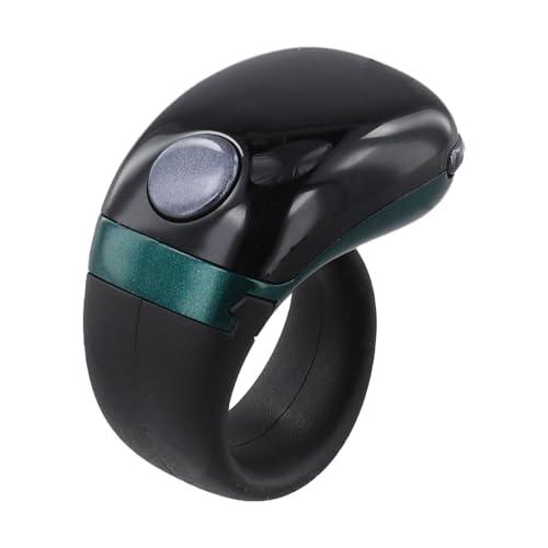 Smart Ring Counter with Display and Type-C Charging, Adjustable Finger Counter Ring with LCD Screen, Muslim Digital Azan Alarm Clock Ring (Green) - color: Green