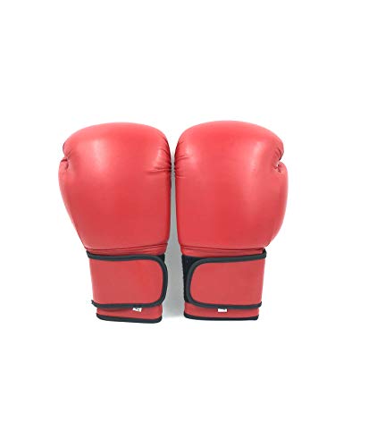 Boxing Gloves Red Kickboxing, Grappling, Fighting, Muay Thai Training Boxing Bag Gloves, Punch Bags and Focus Pads Punching Plain-Blank Vinyl Gloves No Logo - size: 16oz